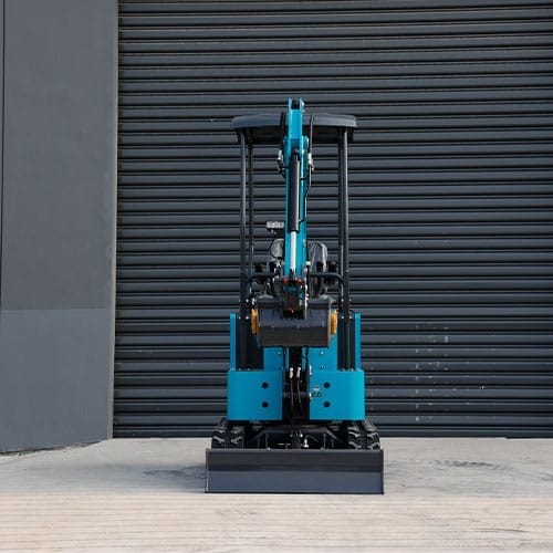 blue excavators
