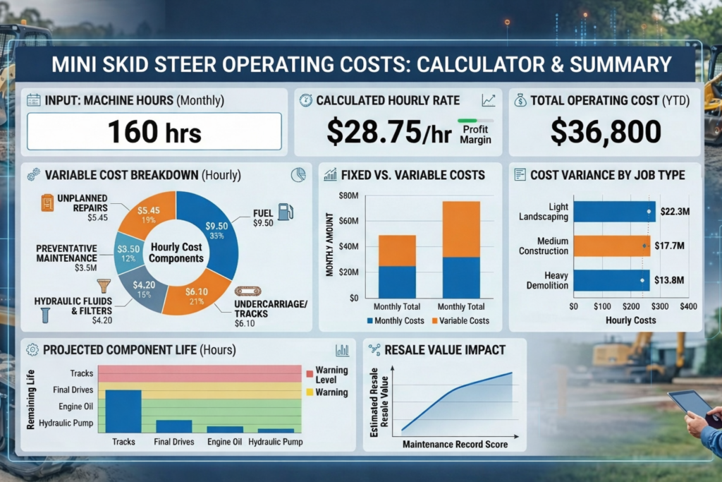 Mini Skid Steer Operating Costs